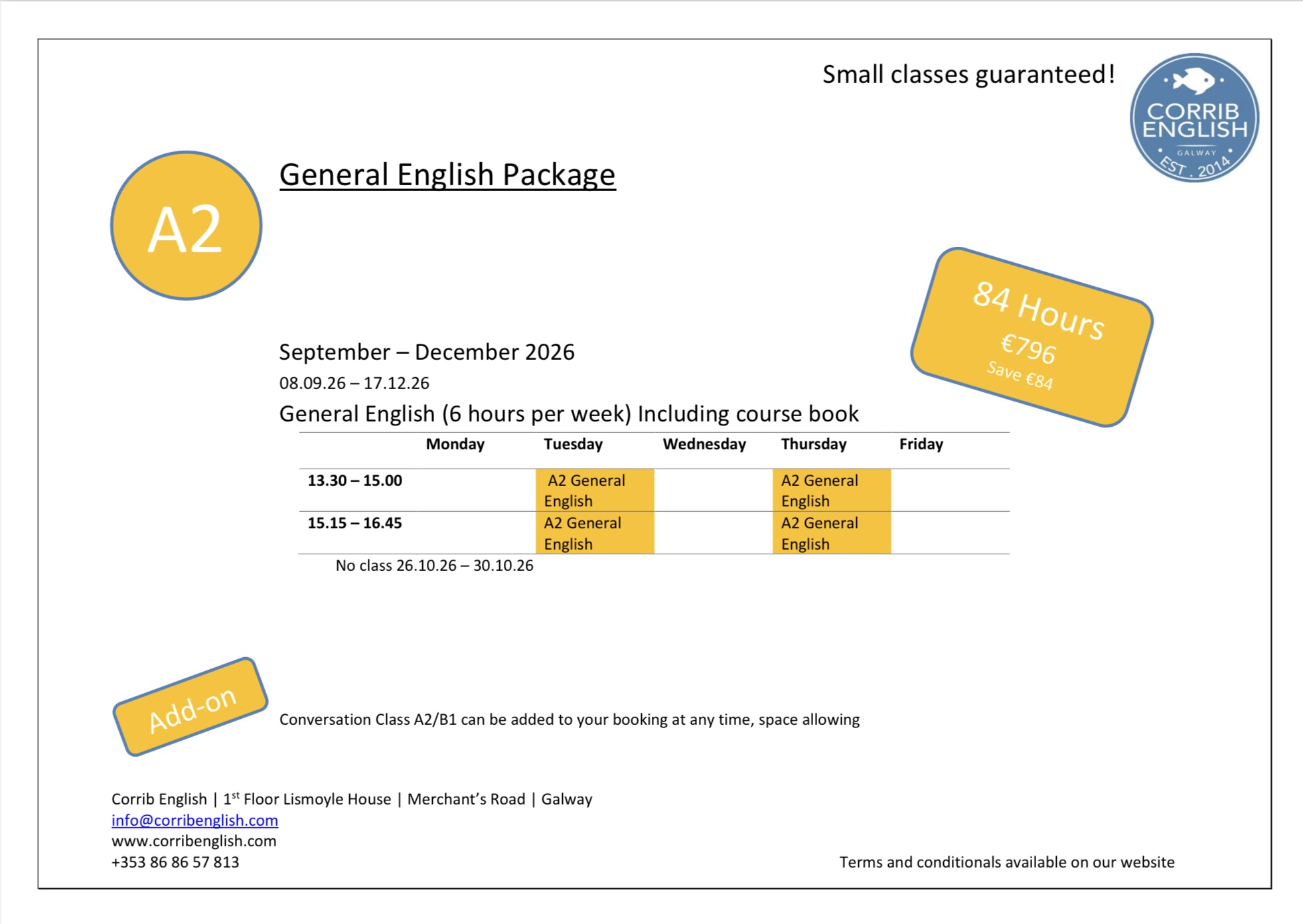 A2 General English Term Package