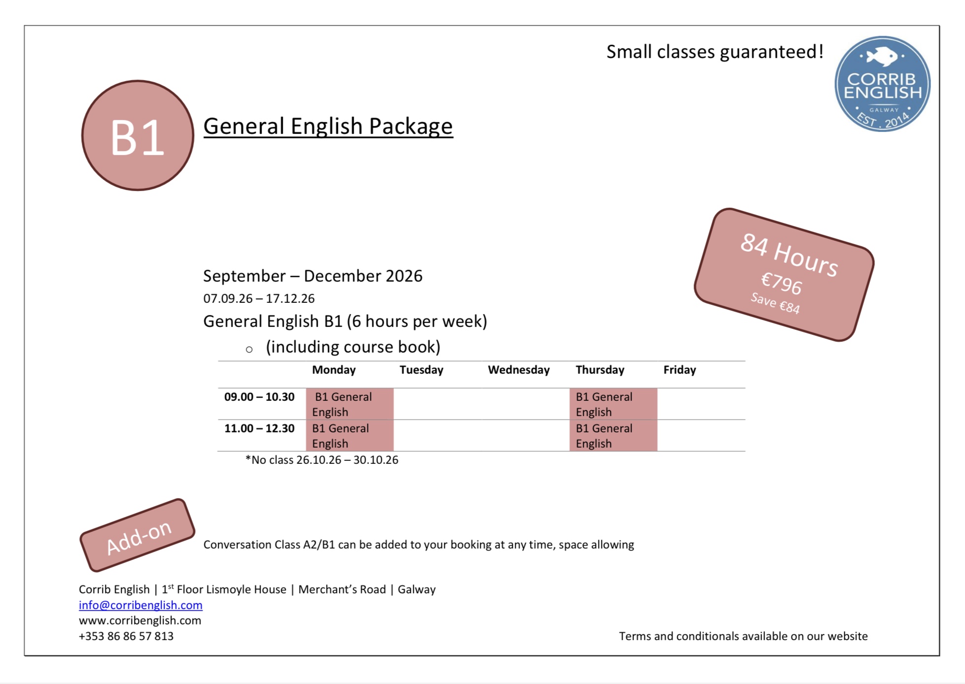B1 General English Term Package