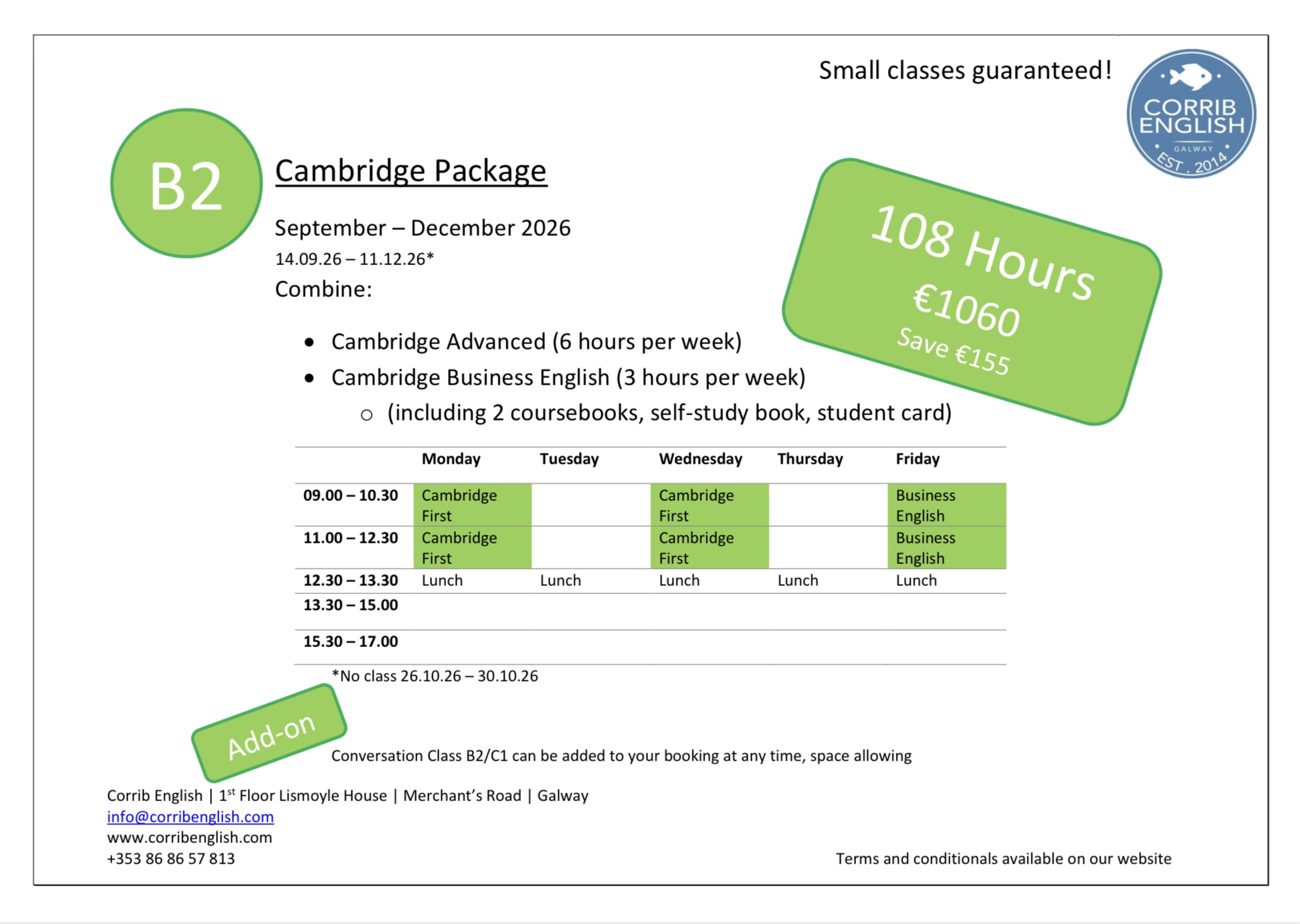 B2 Cambridge Package
