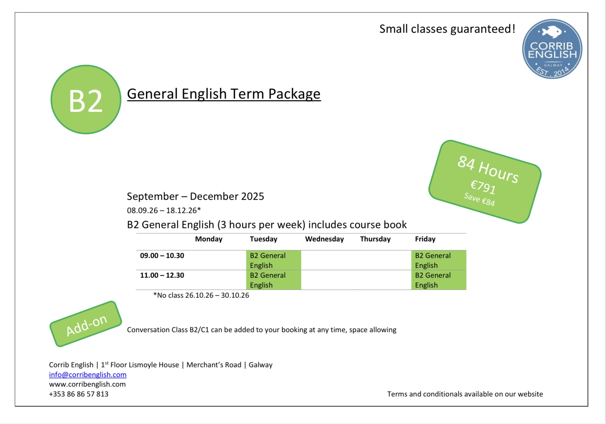 B2 General English Term Package